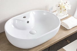 Раковина накладная BelBagno BB1151, 600х425х150мм, овальная - фото, отзывы, цена