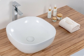 Раковина накладная BelBagno BB1301, 425х425х145мм, квадратная - фото, отзывы, цена