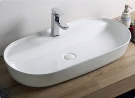 Раковина накладная BelBagno BB1347, 820х410х140мм, овальная - фото, отзывы, цена