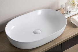 Раковина накладная BelBagno BB1348, 610х410х135мм, овальная - фото, отзывы, цена