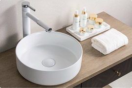 Раковина накладная BelBagno BB1357, 360х360х120мм, круглая - фото, отзывы, цена