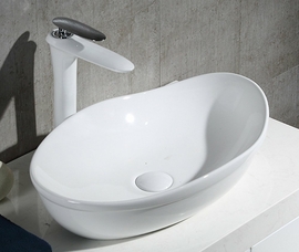 Раковина накладная BelBagno BB1362, 520x340x150мм, овальная - фото, отзывы, цена