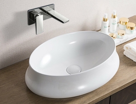 Раковина накладная BelBagno BB1389, 520x370x140мм, овальная - фото, отзывы, цена