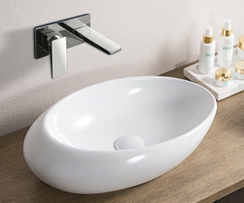 Раковина накладная BelBagno BB1396, 570x360x140мм, овальная - фото, отзывы, цена