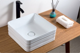 Раковина накладная BelBagno BB1407, 380х380х135мм, квадратная - фото, отзывы, цена