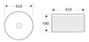 Раковина накладная BelBagno BB1420, 410х410х180мм, круглая - фото, отзывы, цена