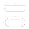 Фронтальная панель для акриловой ванны Cezares METAURO-Central-180-SCR-W37 - фото, отзывы, цена