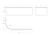 Фронтальная панель для акриловой ванны Cezares METAURO CORNER-180-SCR-L-W37 - фото, отзывы, цена