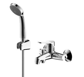 Смеситель для ванны Bravat, настенный + аксессуары Emeralda , F6135147CP-B-RUS - фото, отзывы, цена