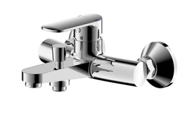 Смеситель для ванны Bravat, настенный, Louise, F6191183CP-01-RUS - фото, отзывы, цена