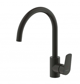Смеситель для кухни Bravat Rhein, черный матовый, F7429564BW-ENG - фото, отзывы, цена