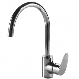 Смеситель для кухни Bravat с высоким Р-изливом Drop, F74898C-1A - фото, отзывы, цена