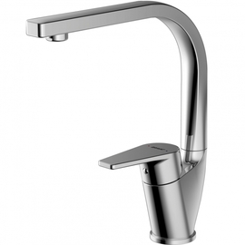 Смеситель для кухни Bravat с высоким поворотным изливом Line, F75299C-2 - фото, отзывы, цена