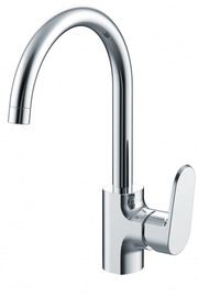 Смеситель для кухни Bravat с высоким поворотным изливом Pure, F7105161C - фото, отзывы, цена