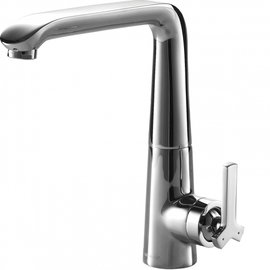 Смеситель для кухни Bravat с высоким поворотным изливом Waterfall, F773107C-1 - фото, отзывы, цена