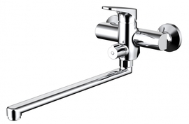 Смеситель для ванны Bravat с душем излив 300 мм Eler, F6191238CP-01L-RUS - фото, отзывы, цена