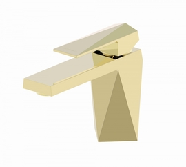 Смеситель для умывальника Bravat цвет золото Iceberg, F176110G - фото, отзывы, цена