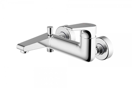 Смеситель для ванны Bravat с коротким изливом Vega, F6119177CP-01 - фото, отзывы, цена