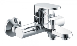 Смеситель для ванны Bravat с коротким изливом Pure, F6105161C-01 - фото, отзывы, цена