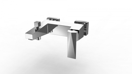 Смеситель для ванны Bravat с коротким изливом Iceberg, F676110C-01 - фото, отзывы, цена