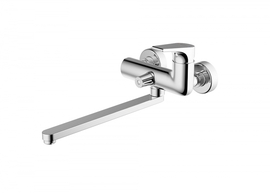 Смеситель для ванны и душа Bravat излив 300 мм Vega, F6119177CP-01L - фото, отзывы, цена