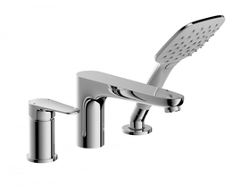 Комплект встраиваемого смесителя Bravat на 3 отверстия с изливом Iguassu, F5173218CP-1-RUS - фото, отзывы, цена