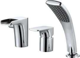 Каскадный смеситель врезной на борт ванны D&K Berlin.Freie DA1434201 - фото, отзывы, цена