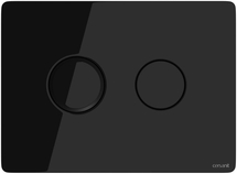 Кнопка смыва Cersanit Accento Circle, пневматическая, стекло, черная - фото, отзывы, цена