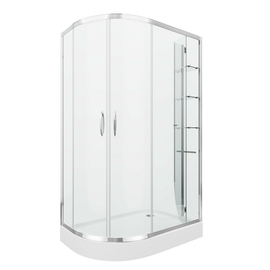 Душевое ограждение Grossman GR-9120L Classic 120х80х185 с поддоном двери раздвижные - фото, отзывы, цена