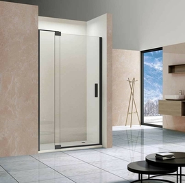 Душевая дверь Vincea Extra VDP-1E1112CLB, 1100/1200, черный, стекло прозрачное - фото, отзывы, цена