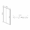 Душевая дверь Vincea Intra VDP-1I7080CL, 700/800, хром, стекло прозрачное - фото, отзывы, цена
