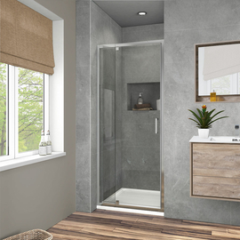 Душевая дверь Vincea Intra VDP-1I8090CL, 800/900, хром, стекло прозрачное - фото, отзывы, цена