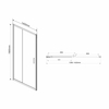 Душевая дверь Vincea Garda VDS-1G140CLB, 1400, черный, стекло прозрачное - фото, отзывы, цена