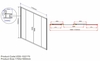 Душевая дверь Vincea Garda VDS-1G2170CL, 1700, хром, стекло прозрачное - фото, отзывы, цена