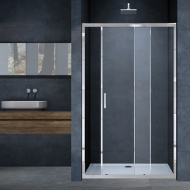 Душевая дверь Vincea Alpha VDS-3AL120CL, 1200, хром, стекло прозрачное - фото, отзывы, цена