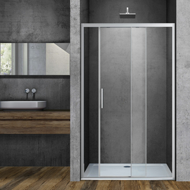 Душевая дверь Vincea Soft VDS-3SO100CL, 1000, хром, стекло прозрачное - фото, отзывы, цена