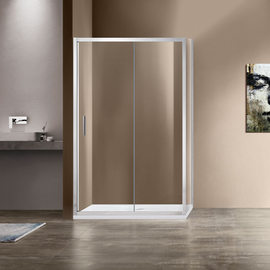 Душевой уголок Vincea Garda VSR-1G8012CL, 1200x800, хром, стекло прозрачное - фото, отзывы, цена