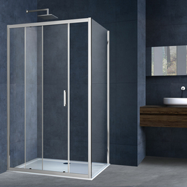 Душевой уголок Vincea Alpha VSR-3AL9012CL, 1200x900, хром, стекло прозрачное - фото, отзывы, цена