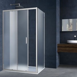 Душевой уголок Vincea Alpha VSR-3AL9010MT, 1000x900, хром, стекло текстурное - фото, отзывы, цена