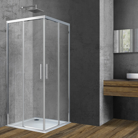 Душевой уголок Vincea Soft VSS-3SO100CL, 1000x1000, хром, стекло прозрачное - фото, отзывы, цена