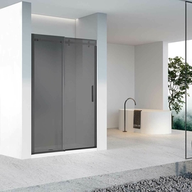 Душевая дверь Vincea Como-N VDS-4CN140CGB, 1400, черный, стекло тонированное - фото, отзывы, цена