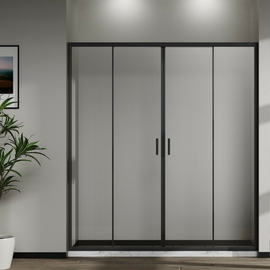 Душевая дверь Vincea City VDS-5CT2170CLB, 1700, черный, стекло прозрачное - фото, отзывы, цена