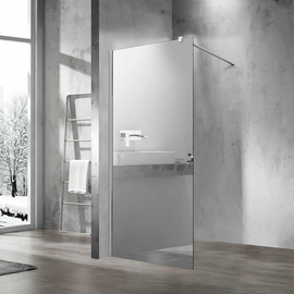 Душевая перегородка Vincea Walk-In 1000, VSW-1H100MR, хром, стекло зеркальное - фото, отзывы, цена