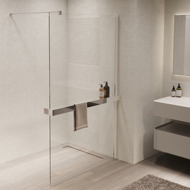 Душевая перегородка Vincea Walk-In 1200, VSW-1HR120CL, хром, стекло прозрачное - фото, отзывы, цена