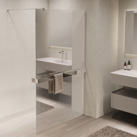 Душевая перегородка Vincea Walk-In 900, VSW-1HR900MR, хром, стекло зеркальное - фото, отзывы, цена