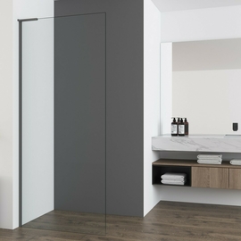 Душевая перегородка Vincea Walk-In 700, VSW-7HA700CLGM, вороненая сталь, стекло прозрачное - фото, отзывы, цена