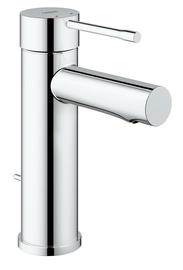 Смеситель для раковины Grohe Essence+ с донным клапаном и низким изливом, хром (32898001) - фото, отзывы, цена