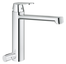 Смеситель для кухни Grohe Eurosmart Cosmopolitan со встроенным запорным вентилем, хром (30195000) - фото, отзывы, цена