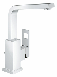 Смеситель для раковины Grohe Eurocube с донным клапаном и высоким изливом, хром (23135000) - фото, отзывы, цена