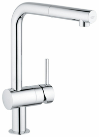 Смеситель для кухни Grohe Minta с выдвижным L-изливом, хром (32168000) - фото, отзывы, цена